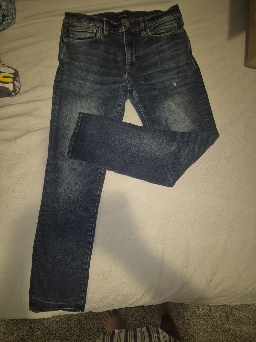 J. Crew Men’s Straight-Leg Dark Wash Jeans